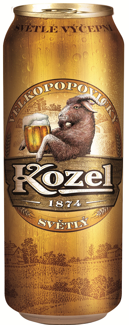 Velkopopovický Kozel pivo světlé